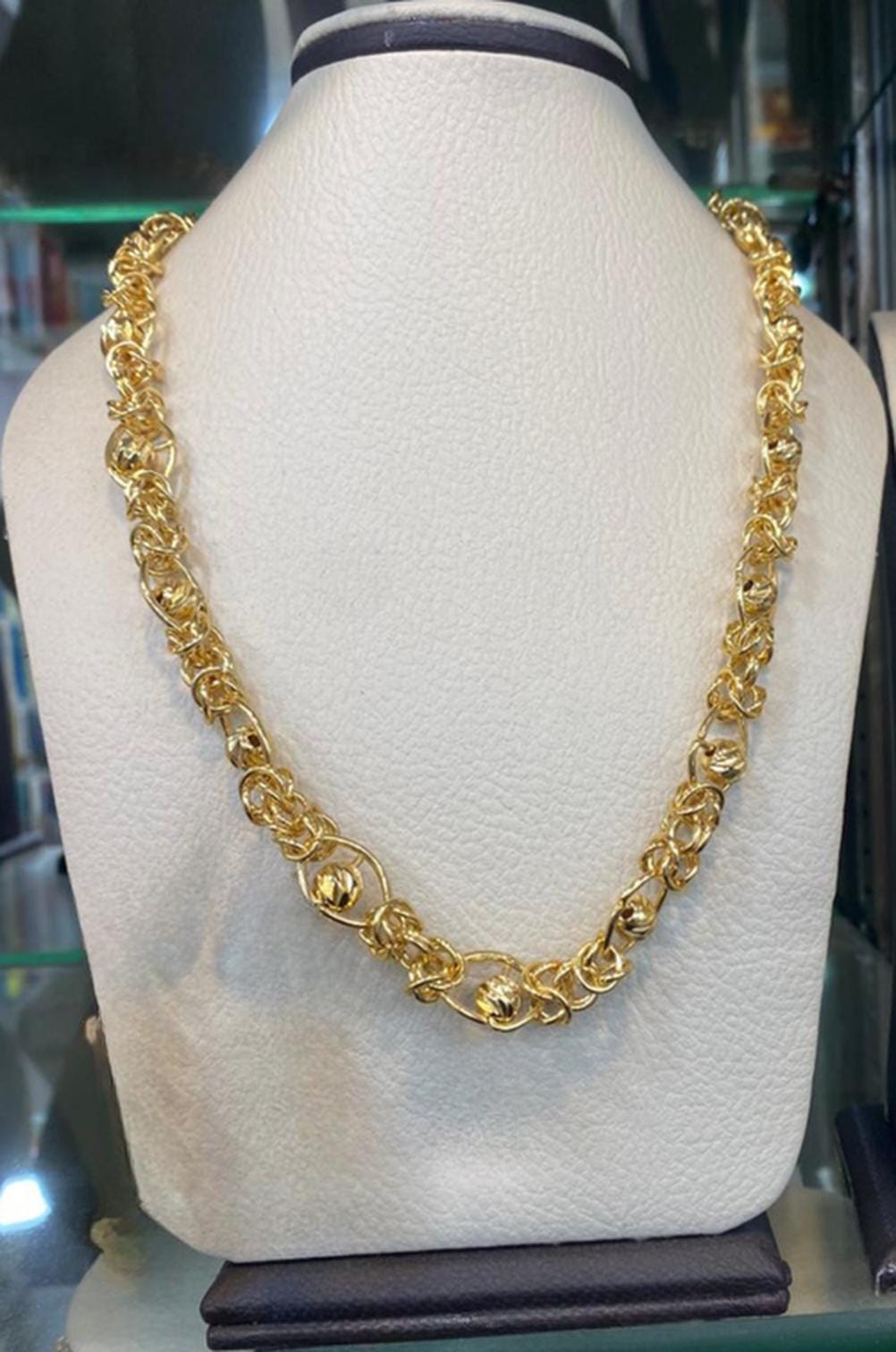 Luxury Gold Plated Chain Jewelry Set Elegant Statement Gift