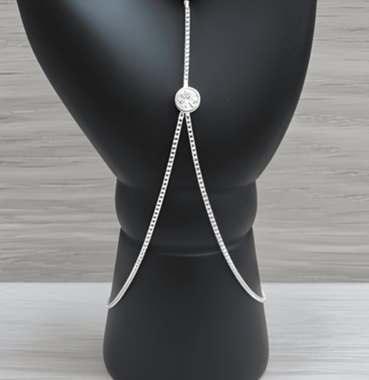 Luxury Silver Butterfly Hand Chain Bracelet Elegant Bridal Jewelry