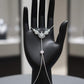 Luxury Silver Hand Chain Bracelet Elegant Bridal Slave Jewelry