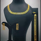 Gold Plated Greek Key Jewelry Set Necklace Bracelet Earrings