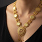 Luxury Gold Plated Ottoman Coin Statement Necklace