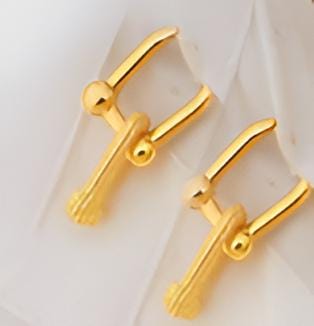 Gold-Plated Jewelry Set – 21K Style Necklace, Bracelet & Earrings