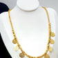 Gold Plated Coin Jewelry Set Statement