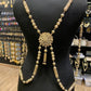 Gold Plated Coin Body Chain Festival Belly Dance Necklace