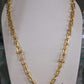 Gold Plated Paperclip Chain Jewelry Set Luxury