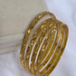 Luxury Gold Plated Bangle Set Stackable Bracelets