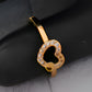 Gold-Plated Heart Jewelry Set – Necklace, Bracelet, Earrings & Ring