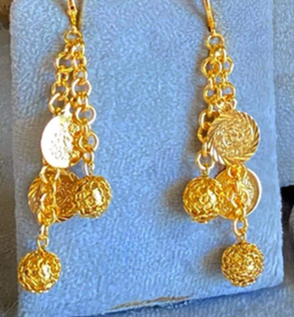 Gold-Plated Ottoman Coin Jewelry Set – 4-Piece Necklace, Earrings, Bracelet & Ring, Turkish Style