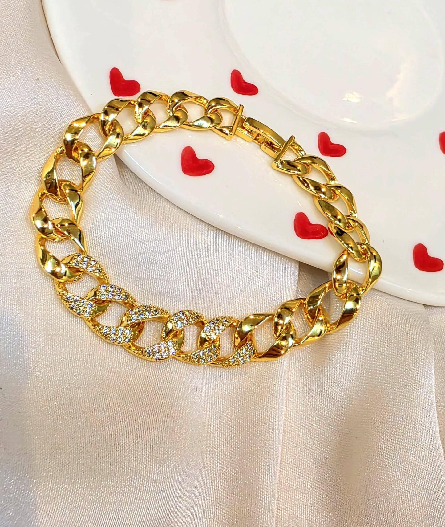 Luxury Gold Plated Chain Bracelet for Women
