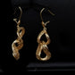 Luxury Gold Plated Chunky Link Jewelry Set • Textured Statement Necklace & Earrings