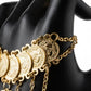 Gold Plated Hand Chain Bracelet Ottoman Coin Slave Bracelet Boho Jewelry