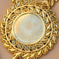 Gold-Plated Arabic Statement Necklace  | Vintage Medallion Jewelry | Bridal Eid Gift | Floral Tassel Chain