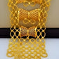 Gold-Plated Ethiopian Bridal Jewelry Set – Statement Necklace & Earrings