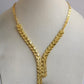 Gold-Plated V-Shape Jewelry Set – Arabic Necklace, Bracelet, Earrings & Ring
