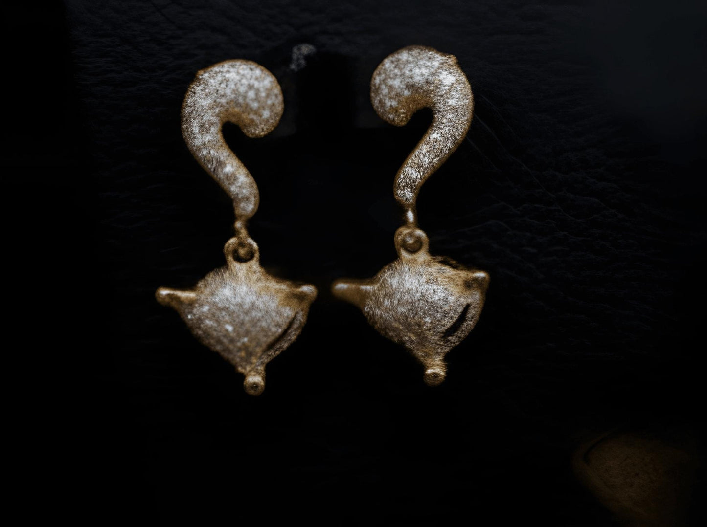 Luxury Gold Plated Floral Crystal Jewelry Set • Vintage Teardrop Design • 4Pcs