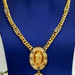 Gold Plated Greek Medallion Jewelry Set Statement