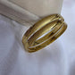 Luxury Gold Plated Bangle Set Stackable Bracelets