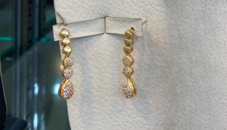Gold Plated Bridal Jewelry Set Luxury Necklace Earrings Bracelet Ring Elegant