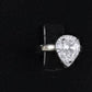 Luxury Silver Teardrop Jewelry Set Bridal Wedding Statement Gift