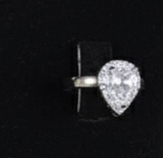 Luxury Silver Teardrop Jewelry Set Bridal Wedding Statement Gift