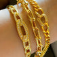Gold-Plated Anklet with Coin, Pearl & Crystal Charms – Women’s Adjustable Foot Chain