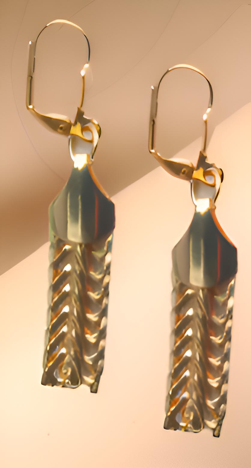 Luxury Gold-Plated Flat Chain Jewelry Set | Necklace  Bracelet  Earrings  Elegant Design