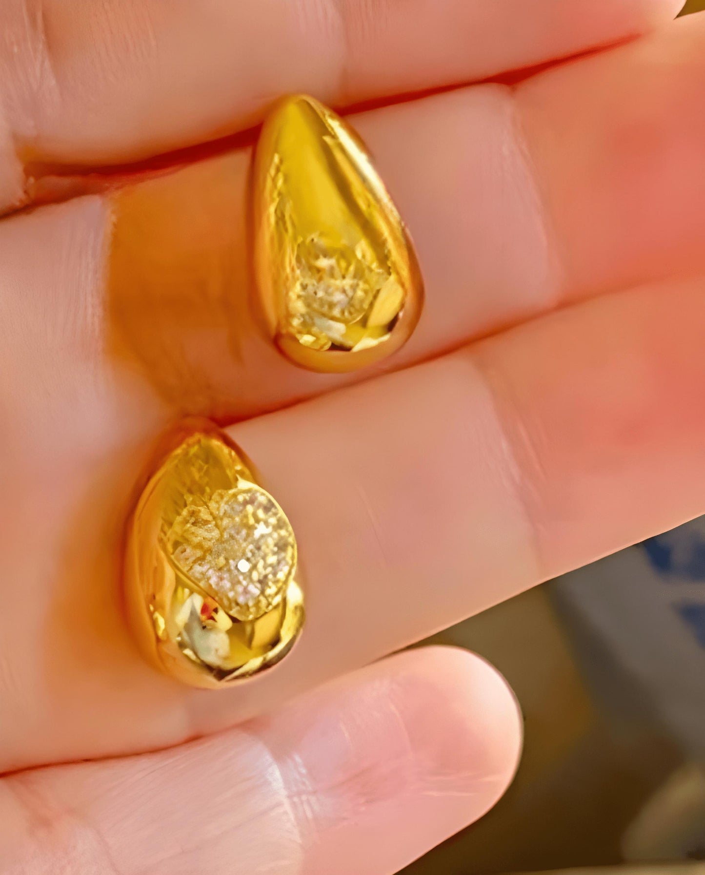 Gold-Plated Heart Teardrop Jewelry Set – Elegant Necklace & Earrings with Cubic Zirconia Stones