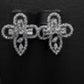 Luxury Silver Clover Jewelry Set Elegant Minimal Wedding Gift