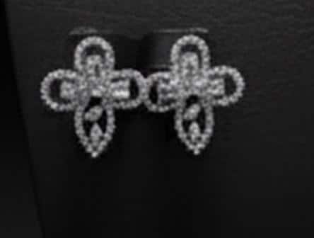 Luxury Silver Clover Jewelry Set Elegant Minimal Wedding Gift