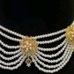 Luxury Bridal Pearl Body Jewelry Gold Plated Set