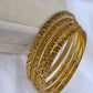 Luxury Gold Plated Bangle Set Stackable Bracelets