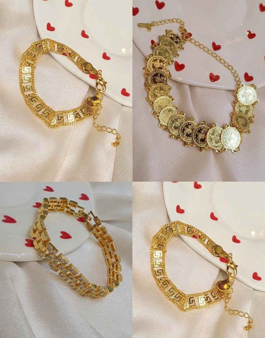 Luxury Gold Plated Chain Bracelet for Women