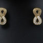 Elegant Gold Plated Infinity Jewelry Set • Crystal Greek Key Design • 4Pcs
