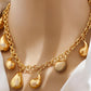 Golden Raindrop Elegance Set – Bold Plated Jewelry Design