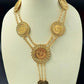 Gold-Plated Ottoman Medallion Necklace Set | Turkish Lira Coin Pendant Jewelry | Traditional Heritage Gift