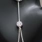 Luxury Silver Hand Chain Bracelet Elegant Bridal Slave Jewelry