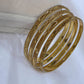 Luxury Gold Plated Bangle Set Stackable Bracelets