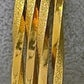 Gold Plated Bangle Bracelet Set Textured Stackable Jewelry