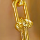 Gold-Plated Bracelet Set – 3-Piece Chain & Clover Design Jewelry for Women