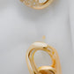 Gold-Plated Chain Link Jewelry Set – Necklace, Bracelet, Earrings & Ring