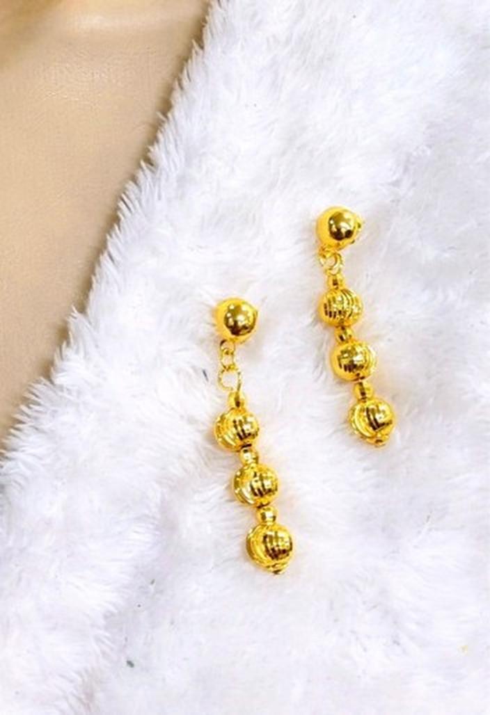 Luxury Gold Plated Beaded Jewelry Set Elegant