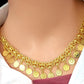 Royal Gold Plated Coin Fringe Jewelry Set