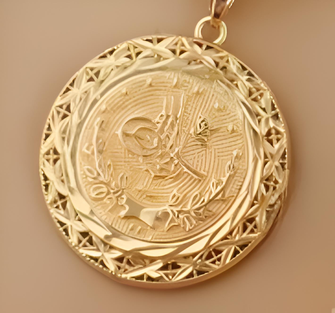 Gold-Plated Ottoman Coin Jewelry Set – Necklace, Bracelet, Earrings & Ring