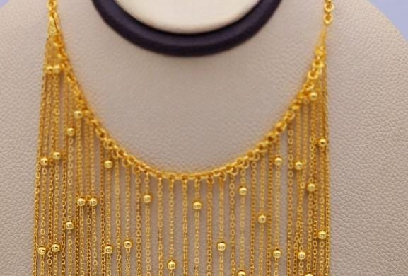 Gold-Plated Arabic Jewelry Set – 4-Piece Necklace, Earrings, Bracelet & Ring
