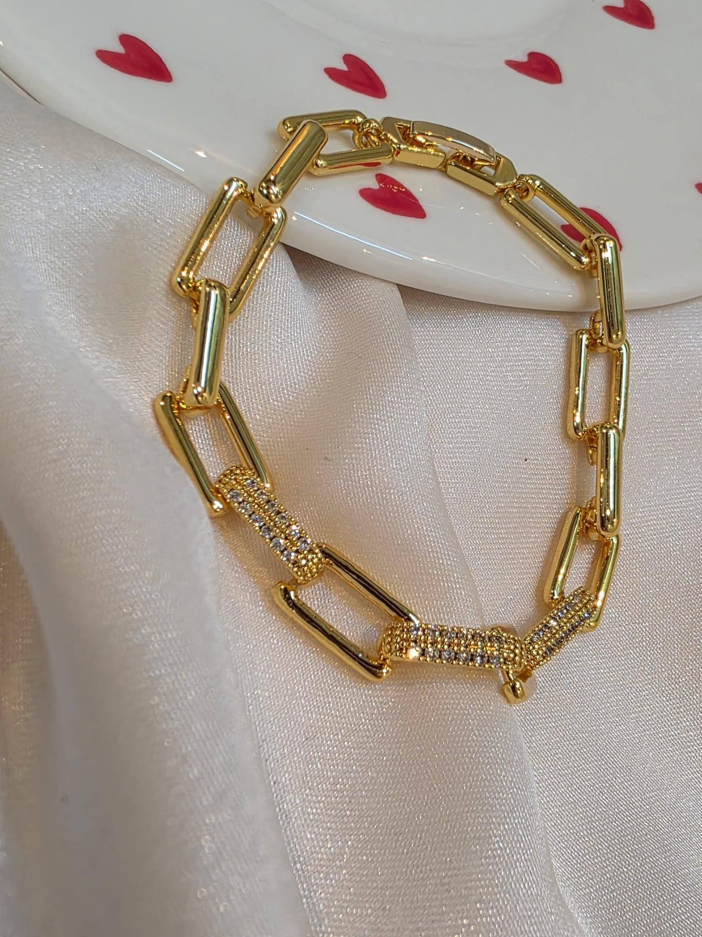Luxury Gold Plated Chain Bracelet for Women