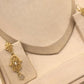Gold Plated Bridal Crown Jewelry Set Hamsa Wedding Tiara