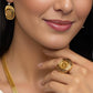 Luxury Gold Plated Greek Coin Jewelry Set