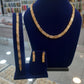 Luxurious Gold Plated Greek Key Jewelry Set • Elegant Meander Design
