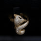 Luxury Gold Plated Floral Crystal Jewelry Set • Vintage Teardrop Design • 4Pcs