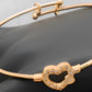 Gold-Plated Heart Jewelry Set – Necklace, Bracelet, Earrings & Ring